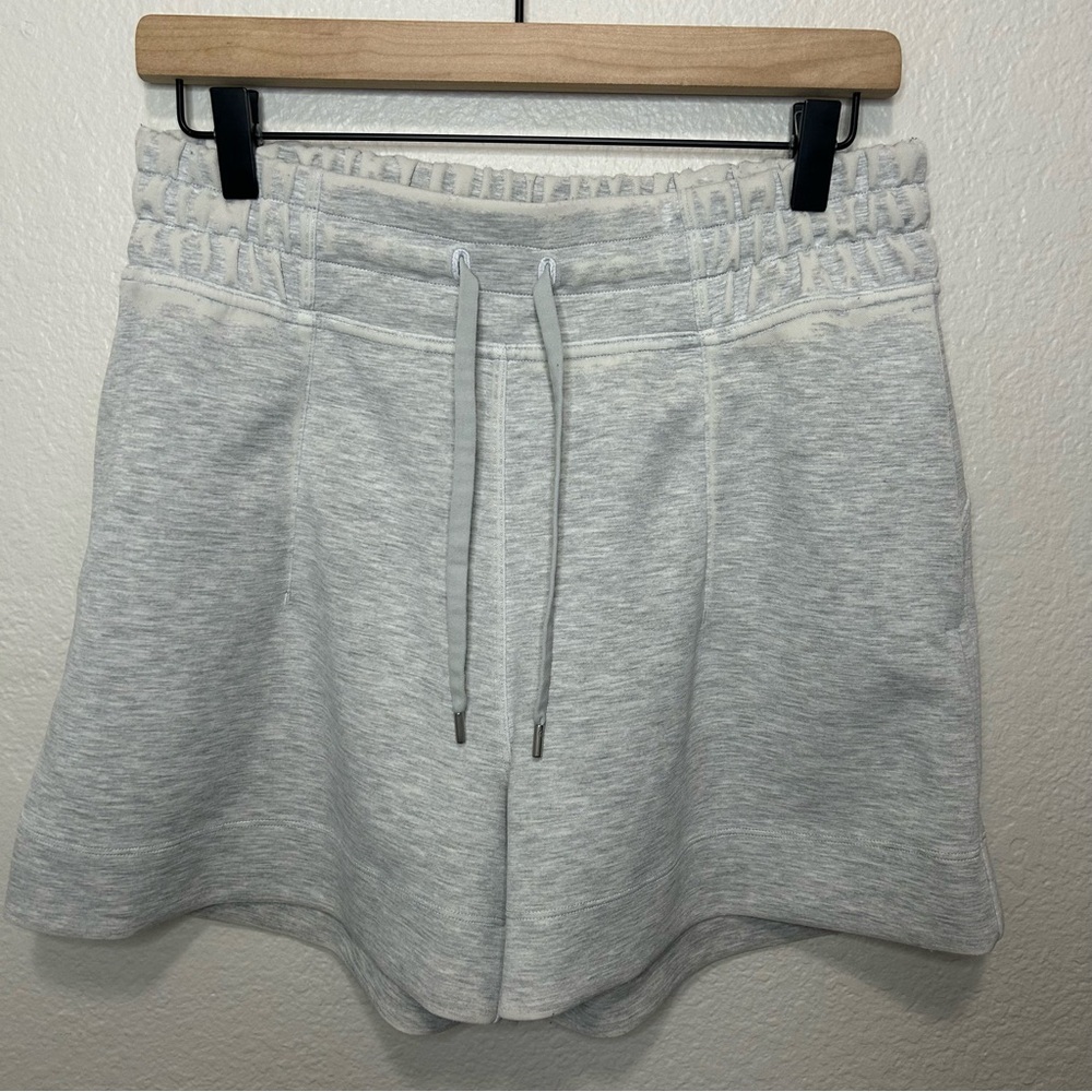 Lululemon Soft Ambitions High Rise Short 4" Heathered Core Ultra Light Grey 8